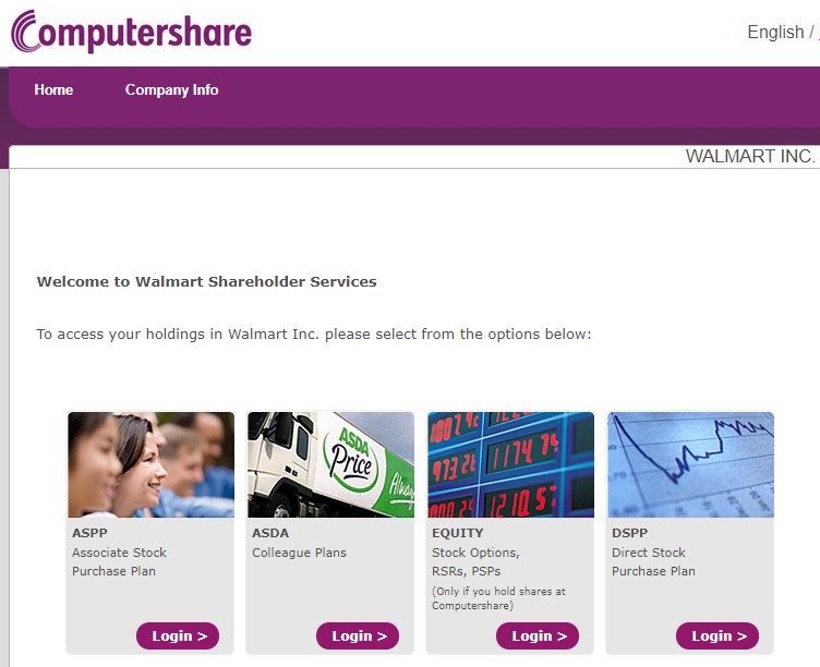 Computershare Walmart Login