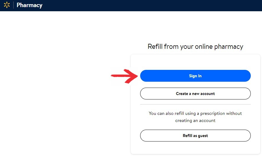 Walmart Pharmacy Refill Login