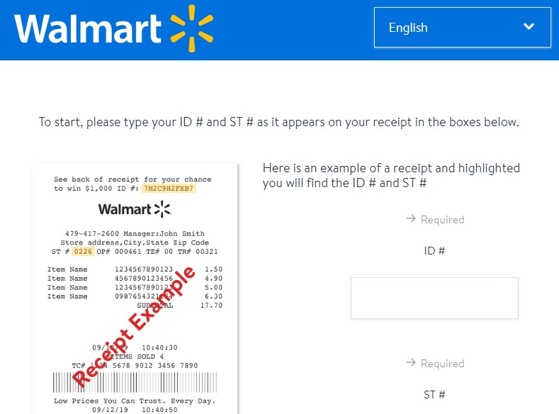 Walmart Survey