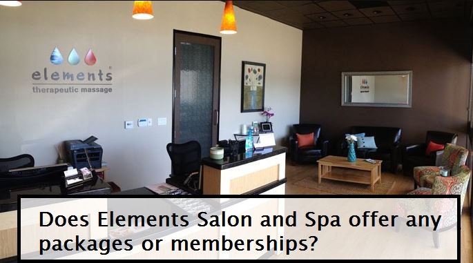 Does Elements Salon and Spa offer any packages or memberships?